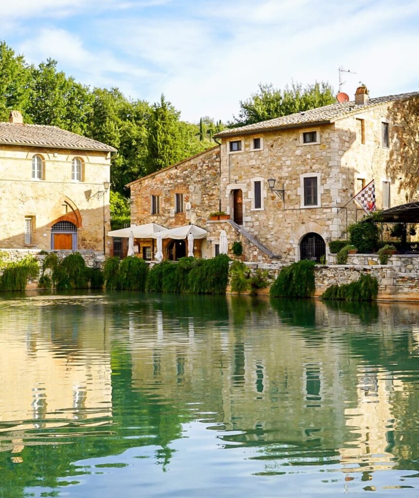 Bagno Vignoni hot springs in Tuscany