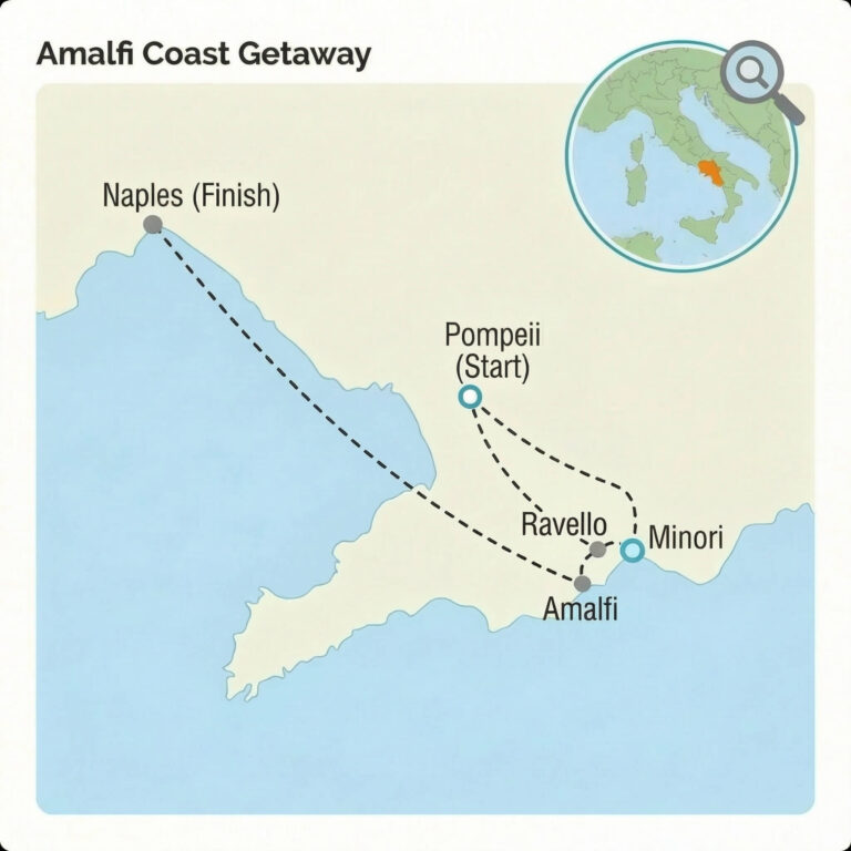 Amalfi Coast Getaway map
