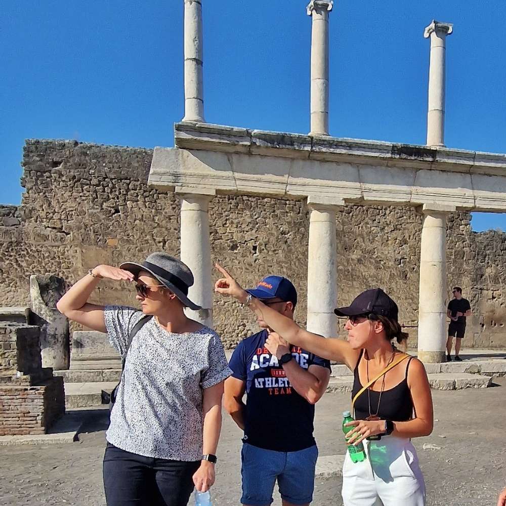 Pompeii with our guide