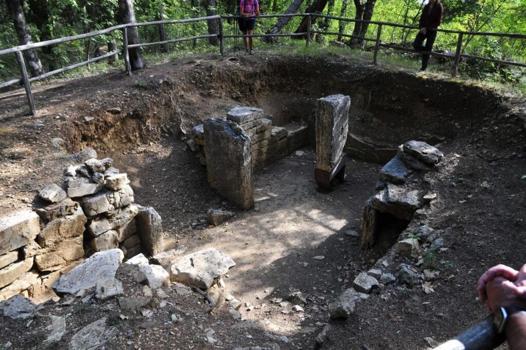 An Etruscan tomb, about 2500 years old (Iconic Tuscany walking tour with Walk About Italy)