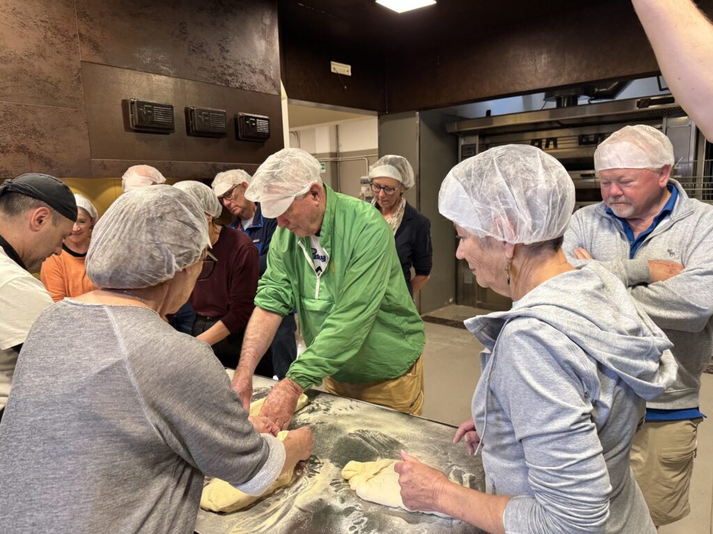 The bread-making session was great fun too.