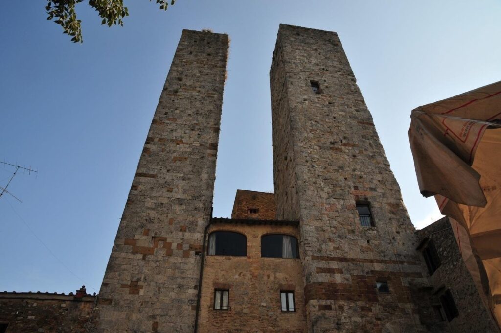 The Salvucci "twin" towers (Iconic Tuscany walking tour with Walk About Italy)